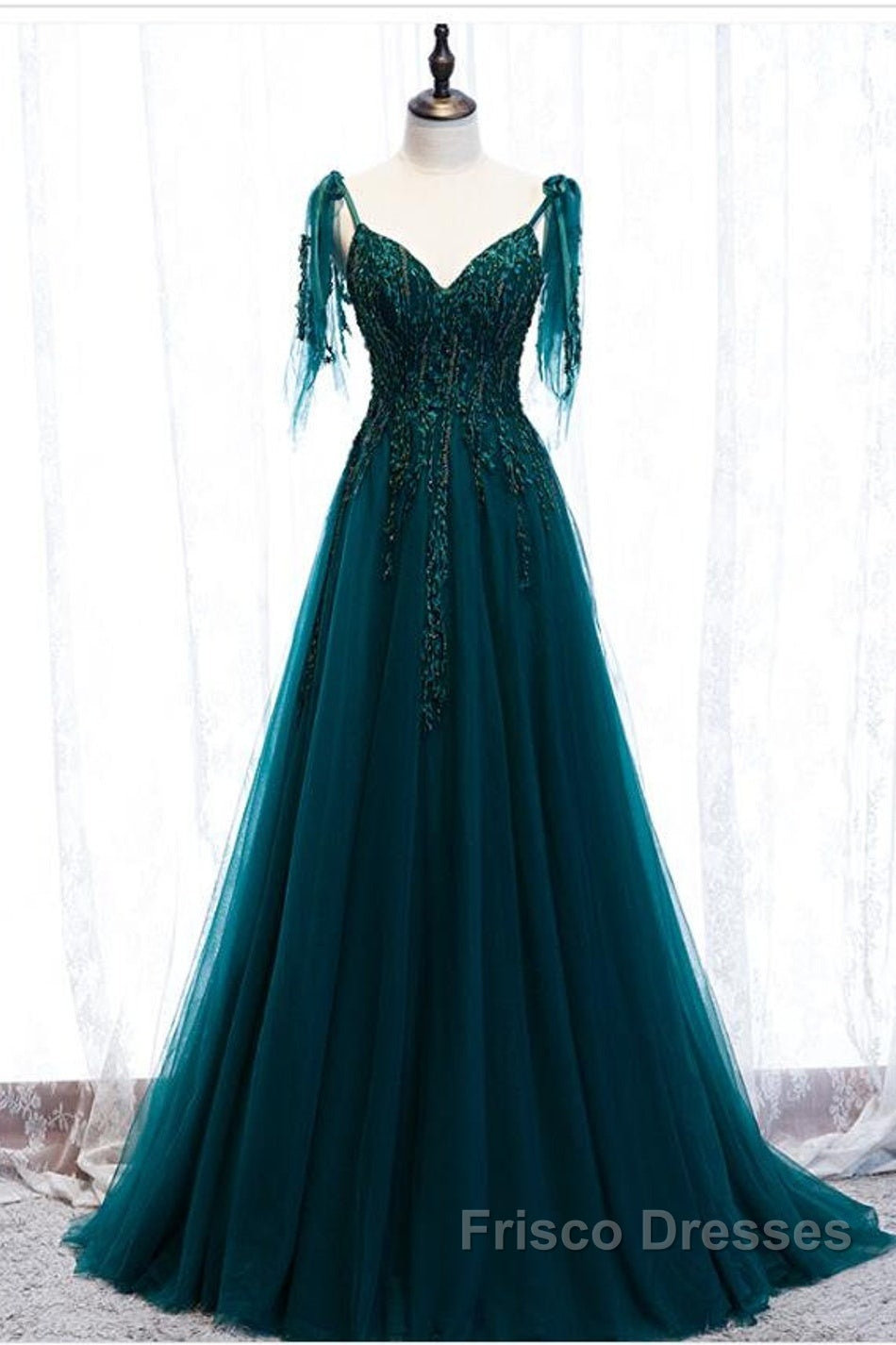 Green Formal Dress Formal Prom Dress Handmade Womens Formal Prom Wedding Party Dress Secondary image