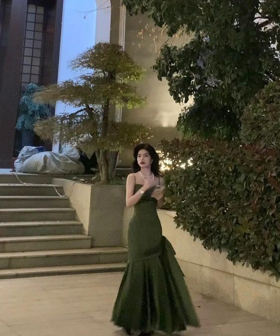 Green Long Dress Prom Dresses Formal Dress Main image