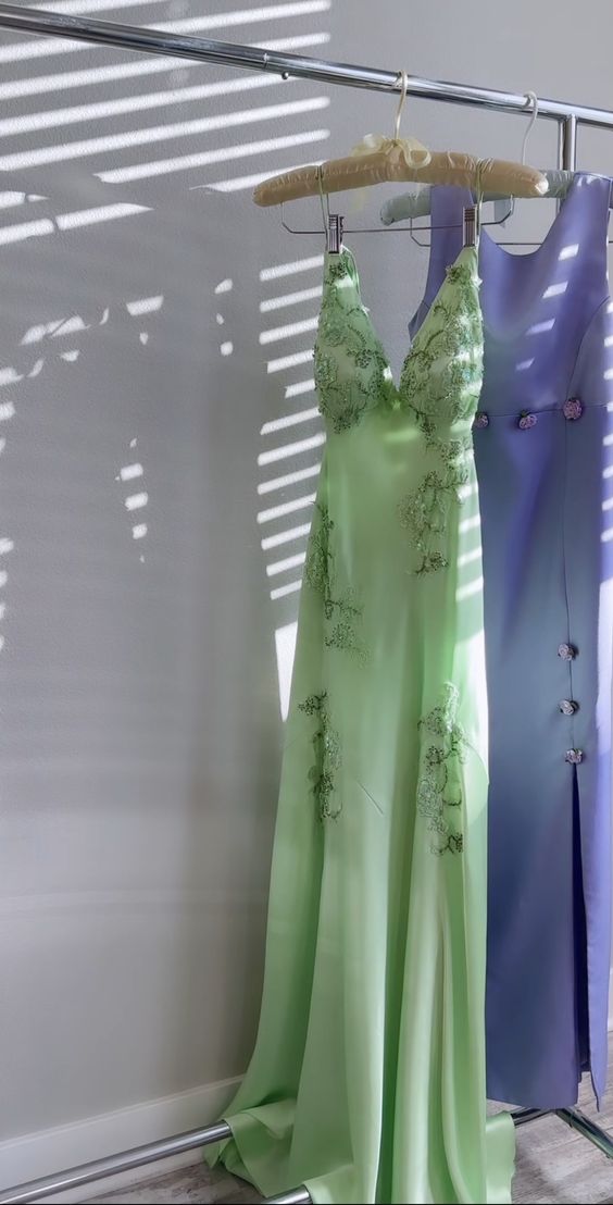 Green Long Evening Dresses Prom Party Formal Party Gown Secondary image