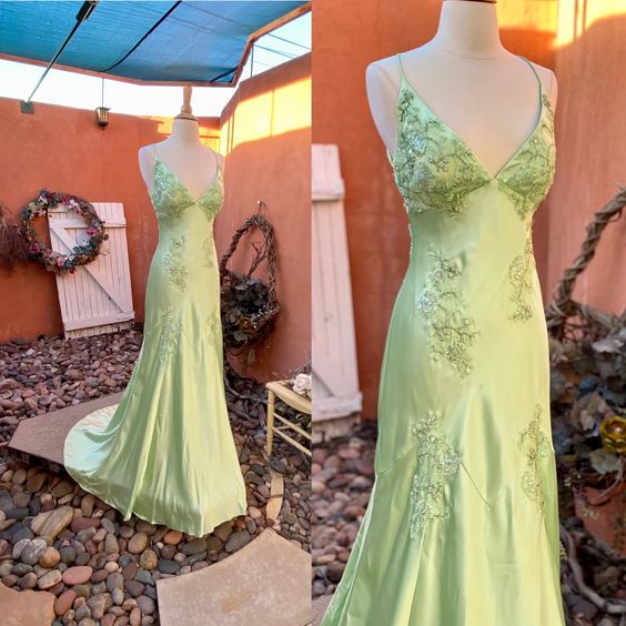 Green Long Evening Dresses Prom Party Formal Party Gown Main image