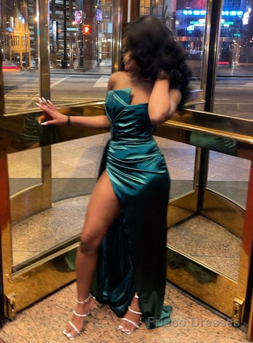 Green prom dress, green evening dress Main image