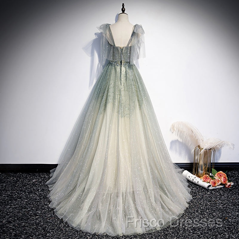 Green Tulle Long Formal Prom Dress Formal Dress Formal Dress