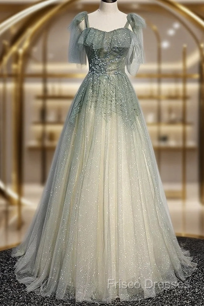 Green Tulle Long Formal Prom Dress Formal Dress Formal Dress Main image