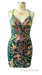 Cute Bodycon V Neck Blue Lace Homecoming Dress