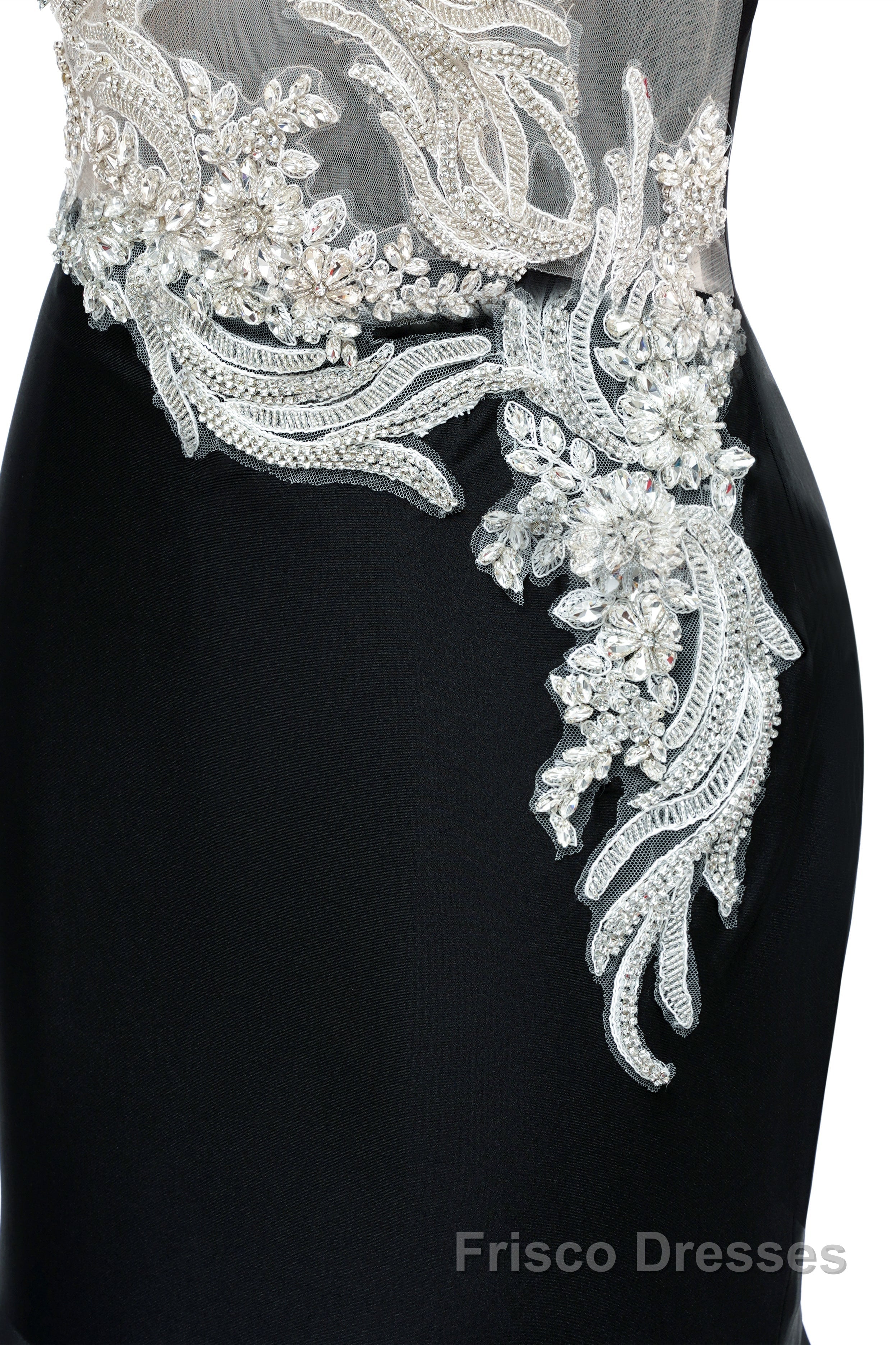 Portrait Trumpet Sweep Train Sleeveless Beading Evening Dresses