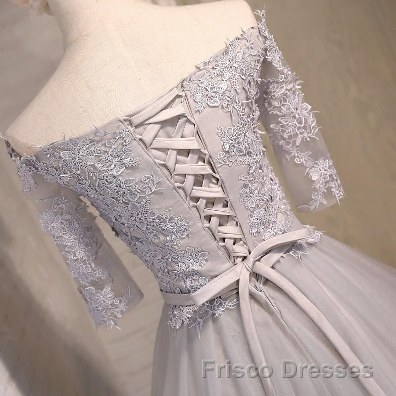 Half Sleeves Short Lace Formal Prom Dresses, Short Lace Homecoming Bridesmaid Dresses