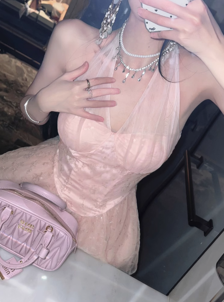 Heavy Sequin Embroidery Halter Neck Sexy Waist A-Line Birthday Dress Homecoming Dress Main image