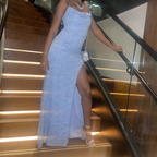Sparkly Blue Sequins Sheath Evening Party Dress With High Slit Long Prom Dress