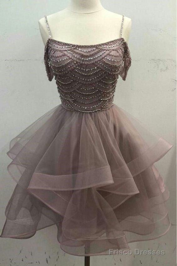Homecoming Dress, Beaded A Line Cocktail Dress Main image
