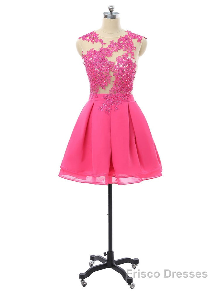 Homecoming Dresses A-line Cap Sleeves Short Mini