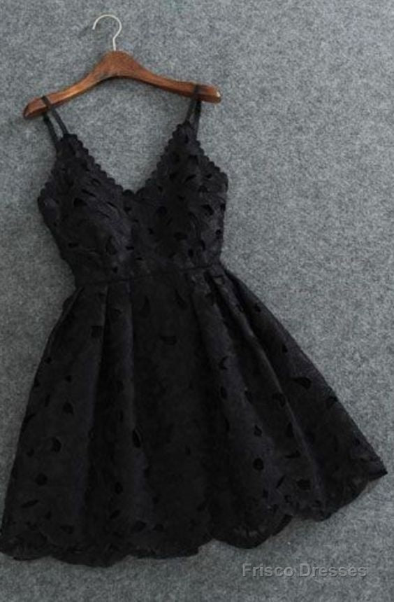 Homecoming Dresses Lace Short V Neck Aline Main image