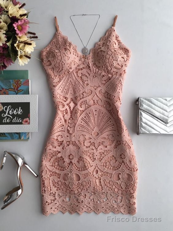 Homecoming Dresses Short Lace Dress Main image