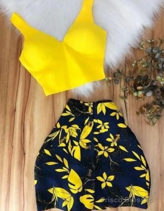 Homecoming Dresses Yellow Short Party Dress Main image