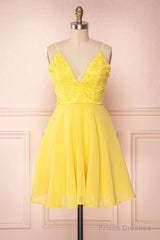 Homecoming Gown Yellow Homecoming Dresses