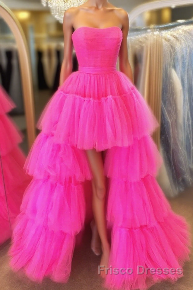Hot High Low Formal Prom Dresses, High Low Formal Evening Dresses Main image