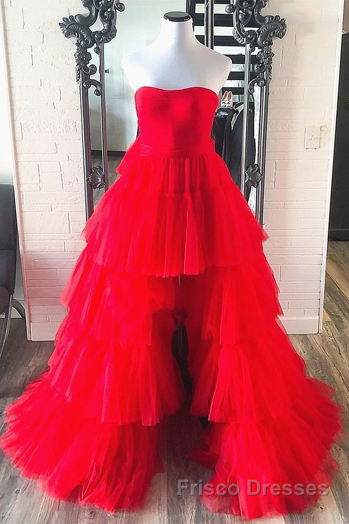 Hot High Low Formal Prom Dresses, High Low Formal Evening Dresses Secondary image