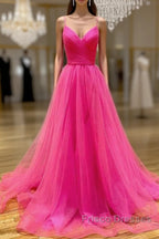 Hot Pink Formal Prom Dress Long Formal Dress, Evening Dress, Dance Dress