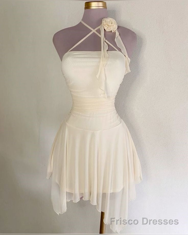 Ivory Homecoming Dresses Short Party Dress Main image