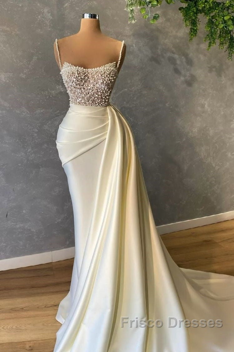 Ivory Formal Prom Dress With Pearl Formal Prom Dress Formal Evening Dress Secondary image