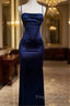 Koutun Sexy Straps Backless Formal Prom Dress Length-Floor Evening Dress
