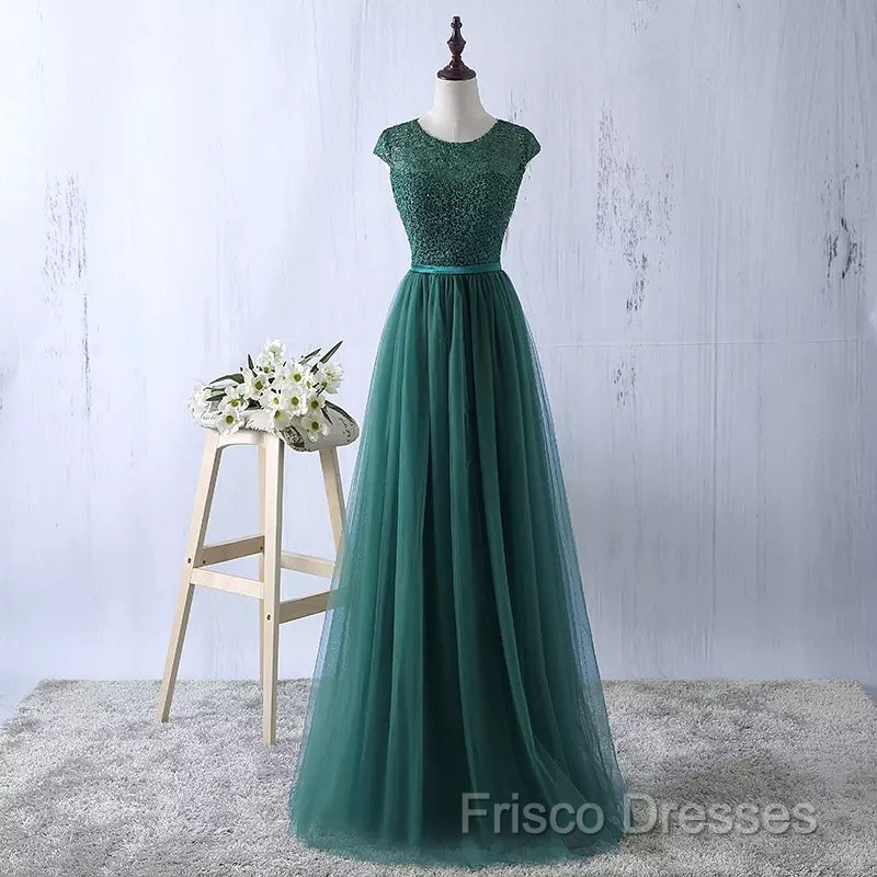 Lace And Tulle Beautiful Bridesmaid Dress, Elegant Formal Dress Secondary image