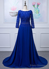 Lace Long Sleeves  Scoop Neck Mother Of The Bride Dresses