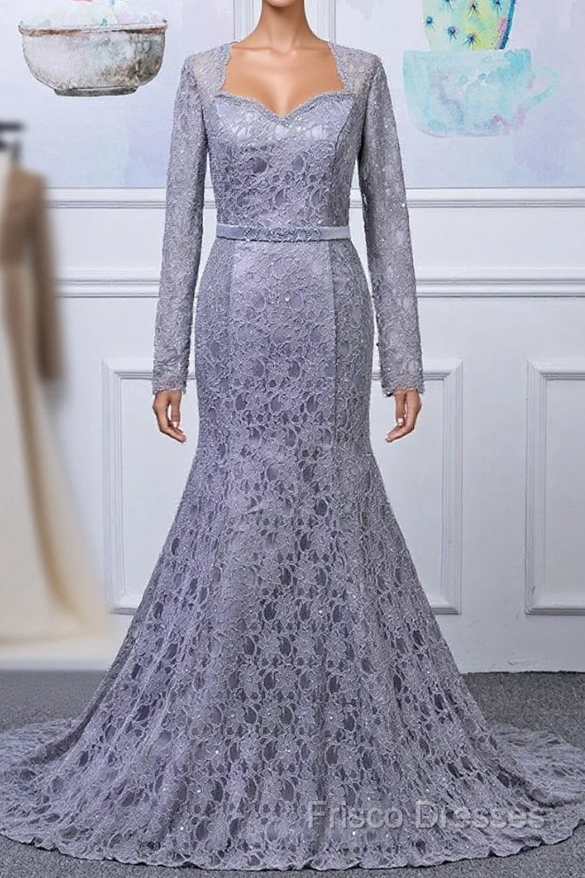 Lace Long Sleeves Trumpet/Mermaid Mother Of The Bride Dress