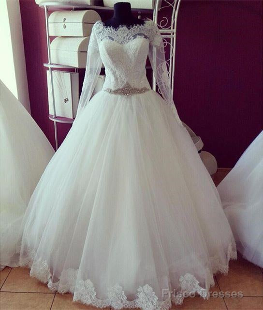 Lace Long Sleeves Vintage Wedding Dresses Princess Secondary image