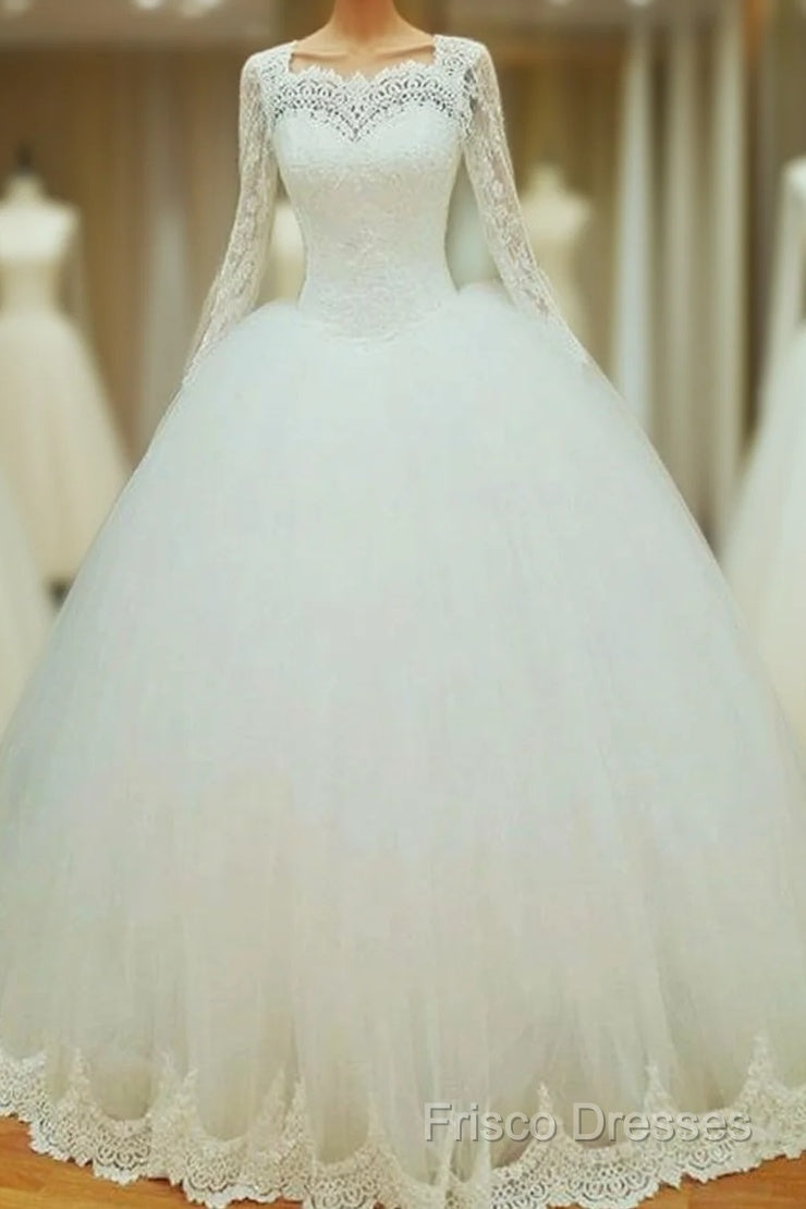 Lace Long Sleeves Wedding Dress Ball Gowns Main image