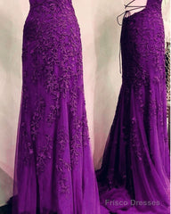 Lace Mermaid Strappy Back Dress