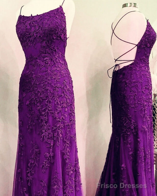 Lace Mermaid Strappy Back Dress Main image
