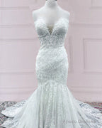 Lace Mermaid Wedding Dress Sweetheart