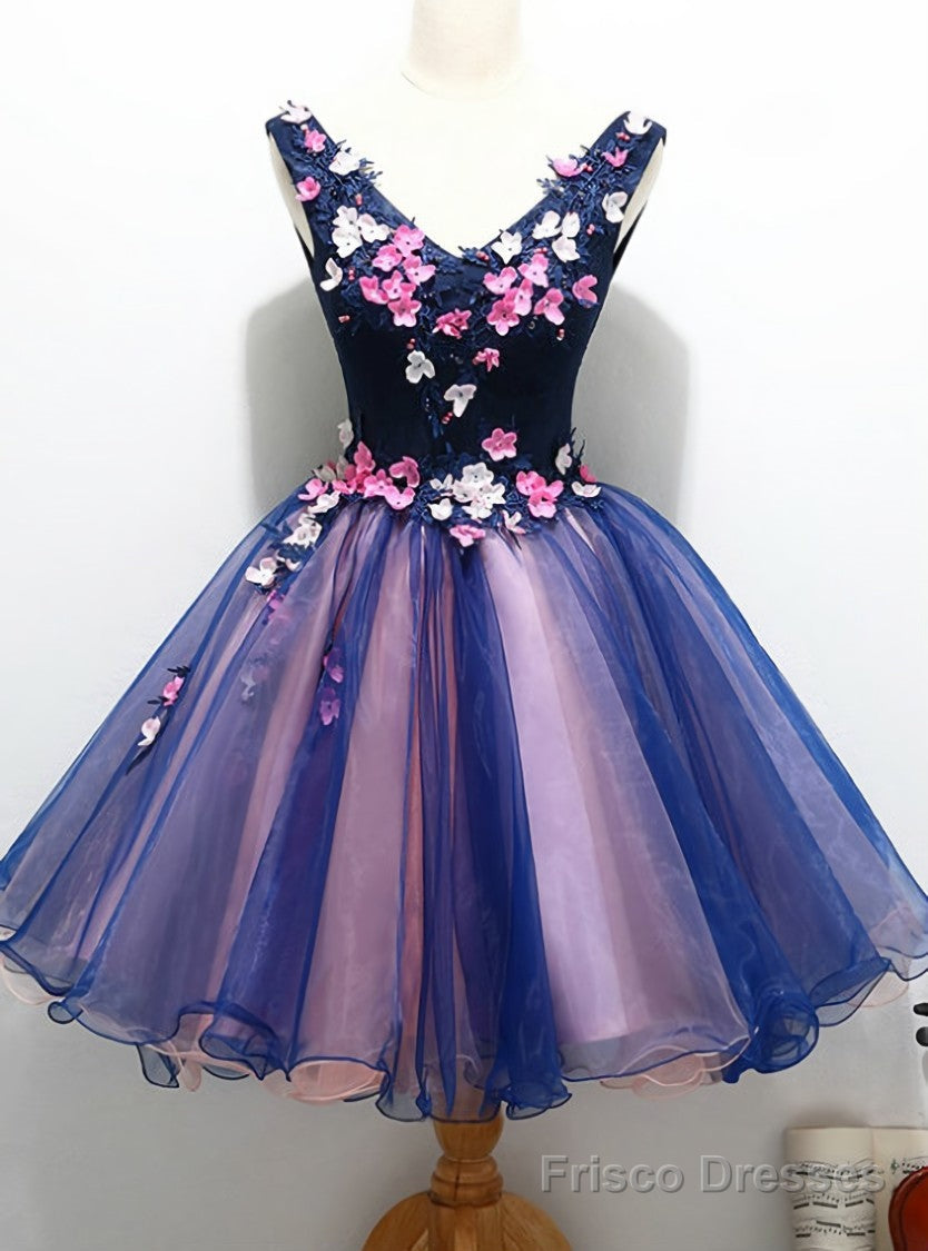 Lace Up Homecoming Dress Homecoming Dress For Teens Cocktail Dresses Main image