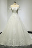Large Tail Diamond Wedding Short Sleeved Lace High-End Wedding Band