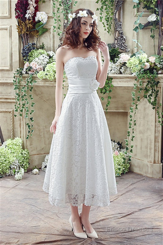 lassic Sweetheart Lace Wedding Dresses Secondary image