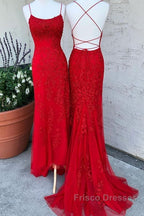 Lavender Lace Corset Formal Prom Dress Mermaid Scoop Evening Dress With Beading