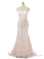 Light Champagne Mermaid Lace Mother Of The Bride Dresses
