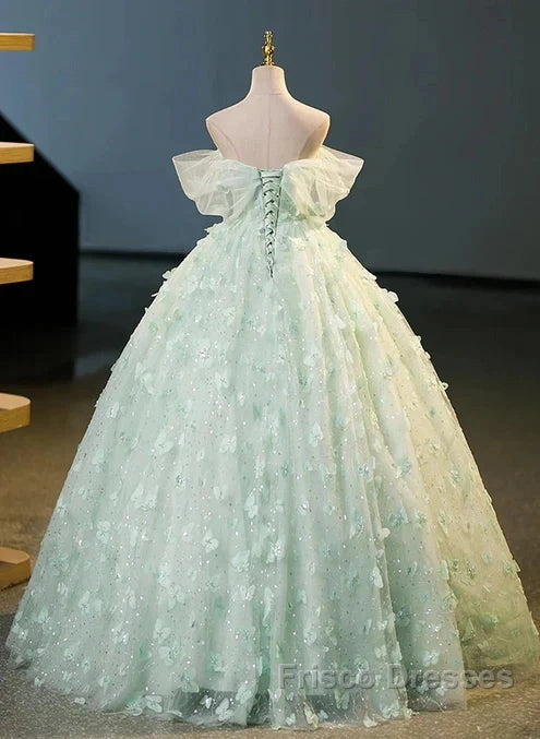 Light Green Lace Sweetheart Long Formal Dress Formal Prom Dress Off Shoulder A Line Floor Length Beautiful
