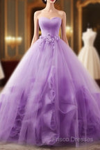 Light Purple Sweetheart Tulle Ball Gown Princess New Style Formal Dress, Purple Party Dress Formal Prom Dress