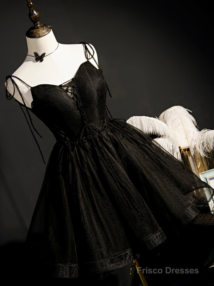Little Black Hoco Dress Short Homecoming Dresses Secondary image
