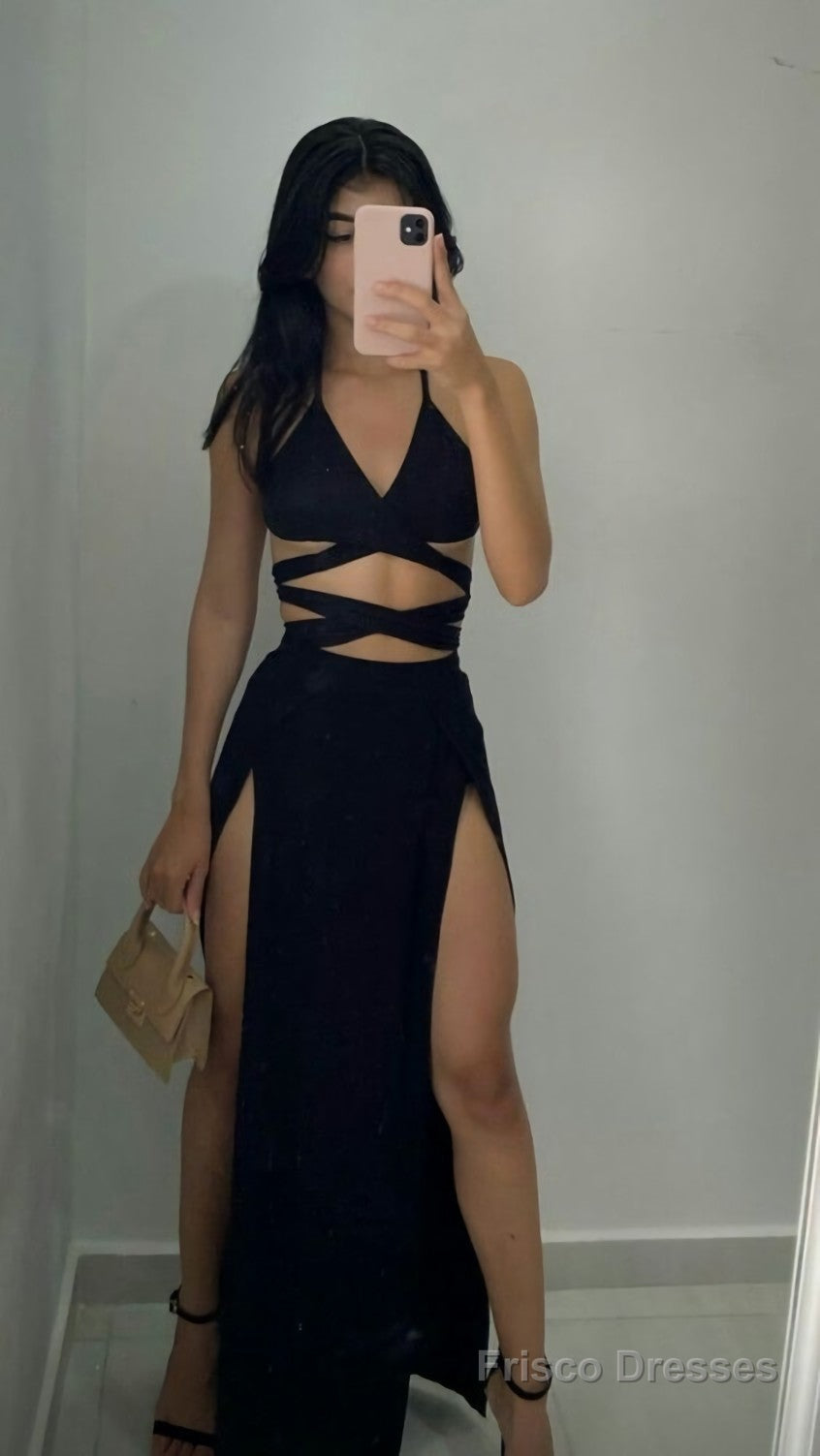 long A line prom dress evening dress Main image