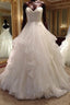 Long Ball Gown Tulle Sweetheart Wedding Dress