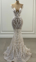 Long Mermaid Prom Dress Evening Dress Wedding Dress