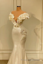 Long Mermaid Sweetheart Satin Formal Prom Dress