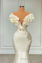 Long Mermaid Sweetheart Satin Formal Prom Dress