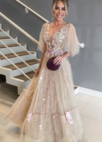 Long Prom Dresses Fashion Dance Dress Winter Formal Dress