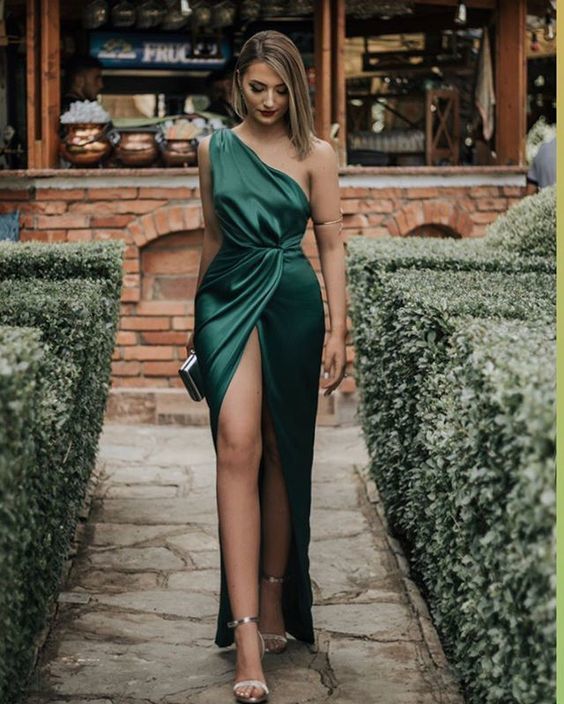 Long Prom Dresses, Green Evening Dresses Main image