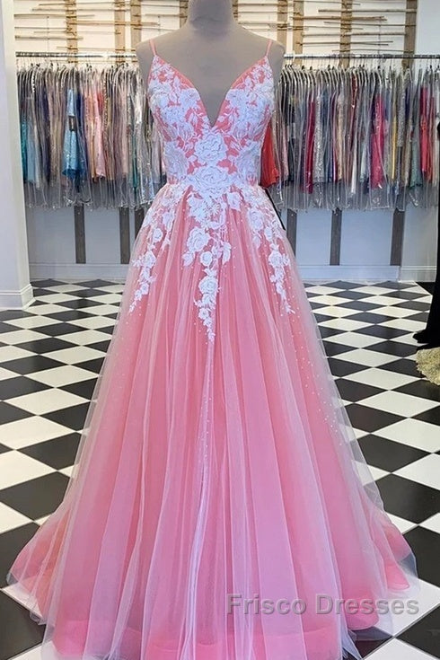 Long Formal Prom Dress With Appliques And Beading,Evening Dress,Charming Dance Dress Secondary image
