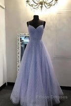Long Sequin Lavender Sweetheart Beading Formal Prom Dress