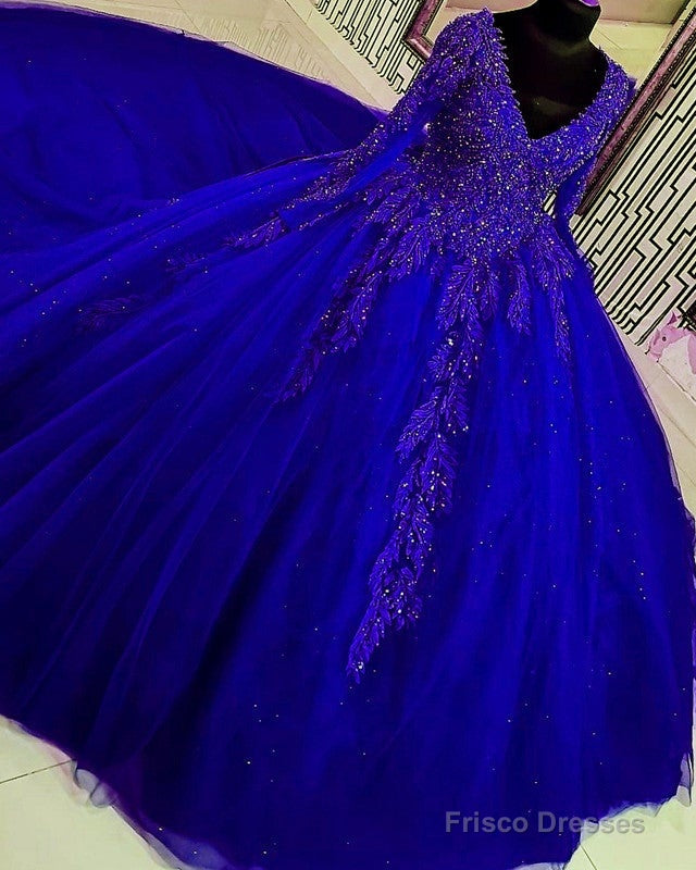Long Sleeve Quinceanera Dresses V Neck Ball Gown Secondary image